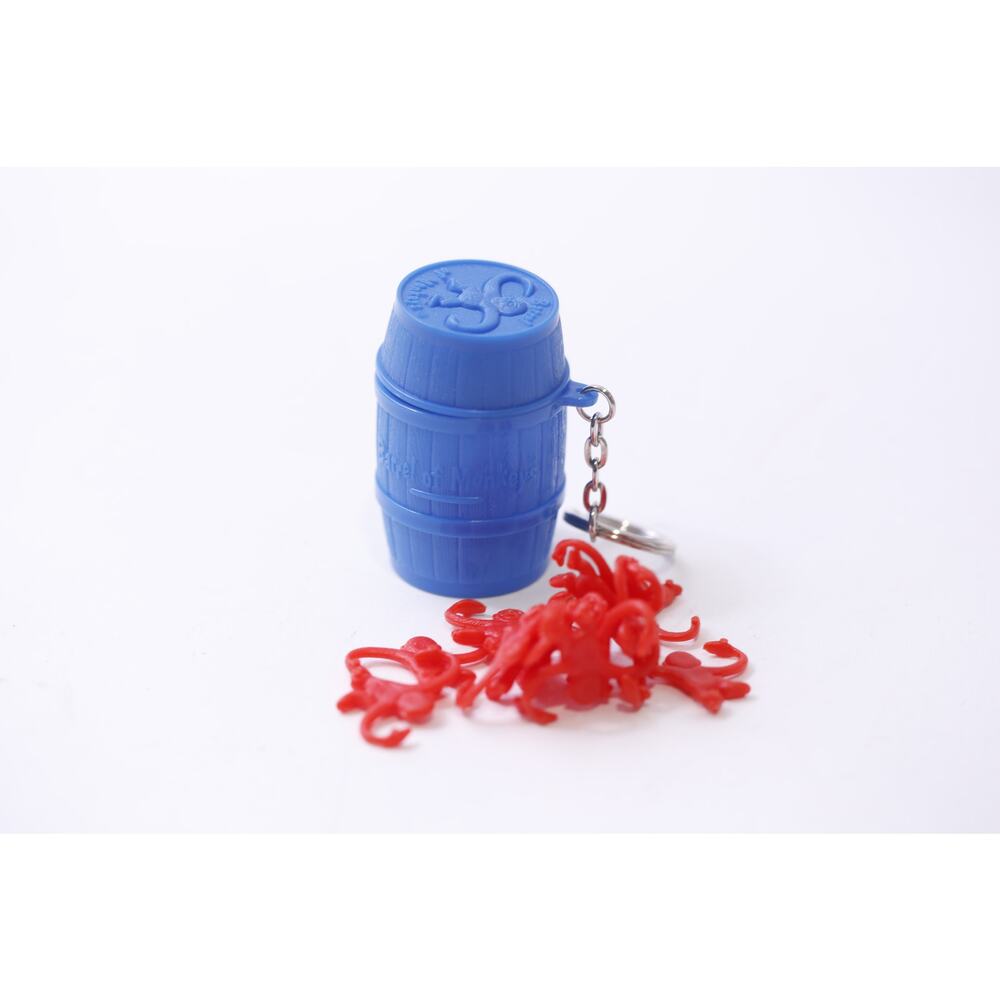Barrel of Monkeys, Keychain, Basic Fun, Vintage, Game Miniature ~ 251013-WH 136